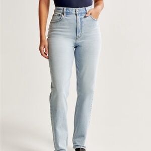 Abercrombie curve love 90s straight ultra high rise jeans